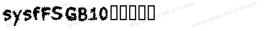 sysfFS--GB1-0字体转换