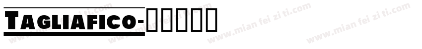 Tagliafico字体转换