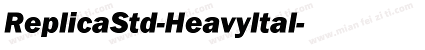 ReplicaStd-HeavyItal字体转换