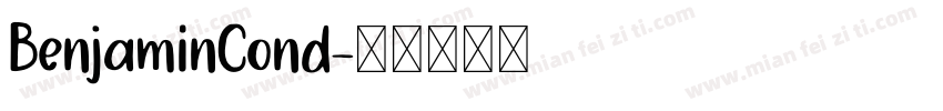 BenjaminCond字体转换