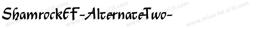 ShamrockEF-AlternateTwo字体转换
