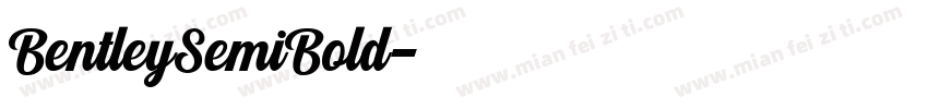 BentleySemiBold字体转换