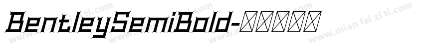 BentleySemiBold字体转换