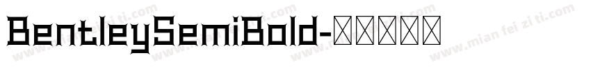 BentleySemiBold字体转换