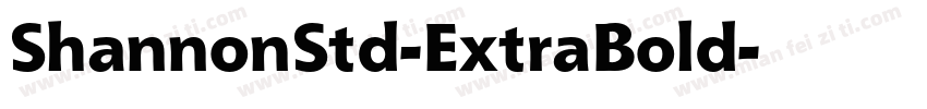 ShannonStd-ExtraBold字体转换