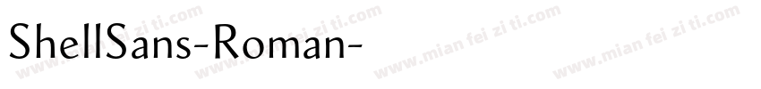 ShellSans-Roman字体转换