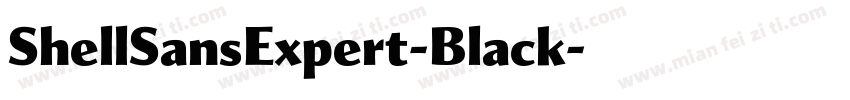 ShellSansExpert-Black字体转换