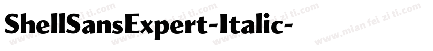 ShellSansExpert-Italic字体转换