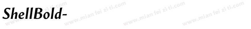 ShellBold字体转换