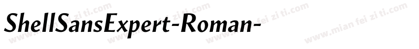 ShellSansExpert-Roman字体转换