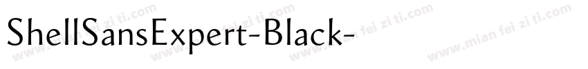 ShellSansExpert-Black字体转换