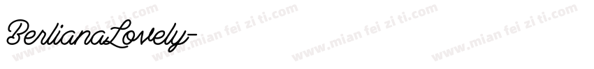 BerlianaLovely字体转换