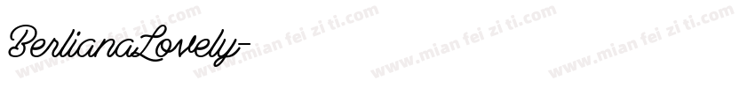 BerlianaLovely字体转换