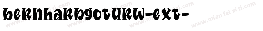 bernhardgoturw-ext字体转换