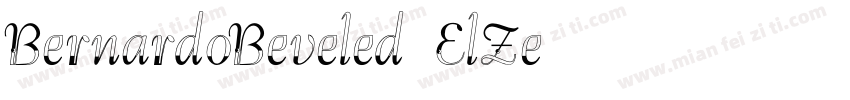 BernardoBeveled-ElZe字体转换