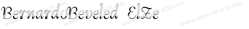BernardoBeveled-ElZe字体转换