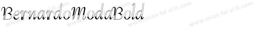 BernardoModaBold字体转换