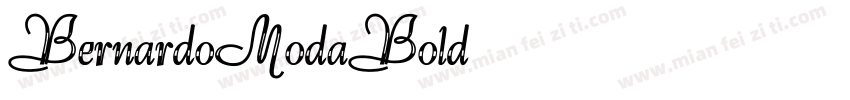 BernardoModaBold字体转换