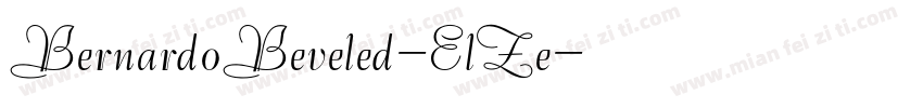 BernardoBeveled-ElZe字体转换