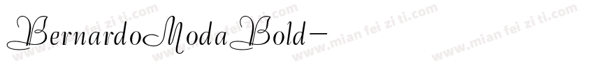 BernardoModaBold字体转换
