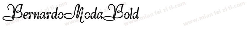 BernardoModaBold字体转换