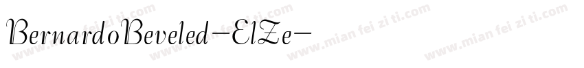 BernardoBeveled-ElZe字体转换