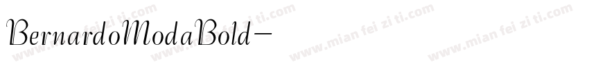 BernardoModaBold字体转换