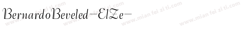 BernardoBeveled-ElZe字体转换