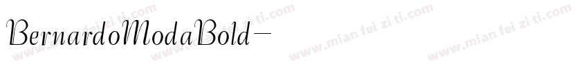 BernardoModaBold字体转换