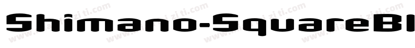 Shimano-SquareBlack字体转换