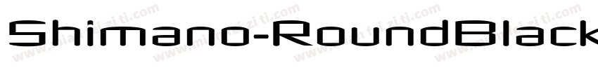 Shimano-RoundBlackNarrow字体转换