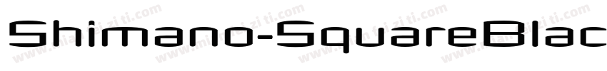 Shimano-SquareBlack字体转换