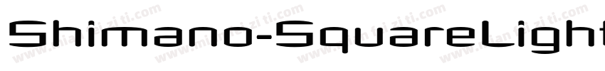 Shimano-SquareLight字体转换