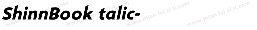 ShinnBookItalic字体转换
