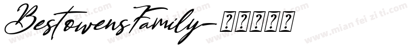 BestowensFamily字体转换