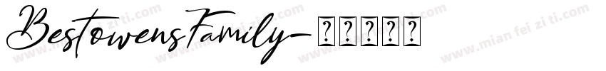 BestowensFamily字体转换