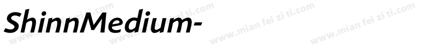 ShinnMedium字体转换