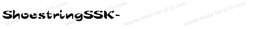 ShoestringSSK字体转换