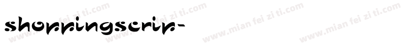 shoppingscrip字体转换