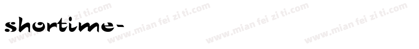 shortime字体转换
