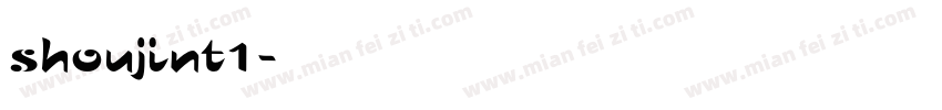 shoujint1字体转换