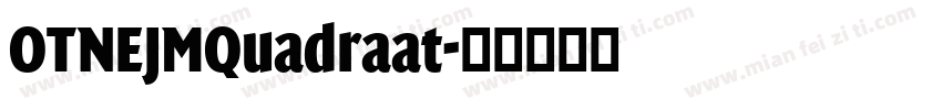 OTNEJMQuadraat字体转换