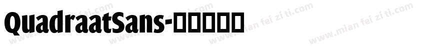 QuadraatSans字体转换