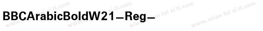 BBCArabicBoldW21-Reg字体转换
