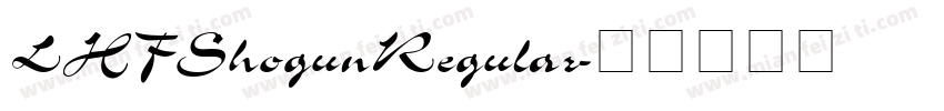 LHFShogunRegular字体转换