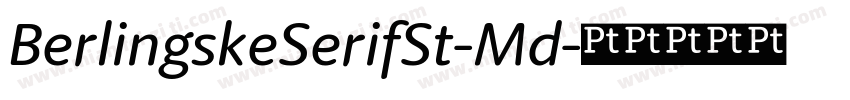 BerlingskeSerifSt-Md字体转换