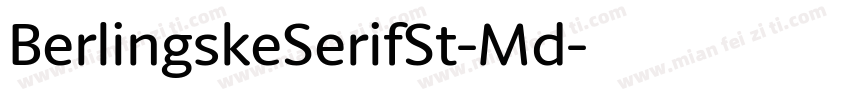 BerlingskeSerifSt-Md字体转换