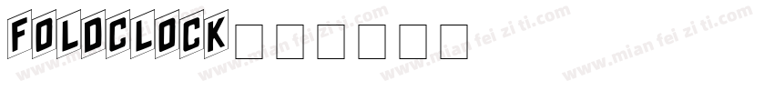 foldclock字体转换