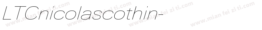 LTCnicolascothin字体转换