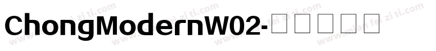 ChongModernW02字体转换
